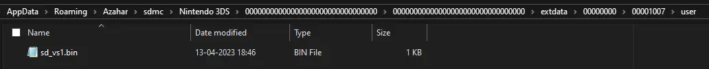 place sd_vs1.bin in the user folder