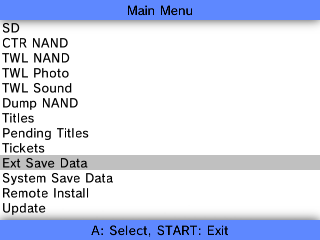 FBI Main Menu